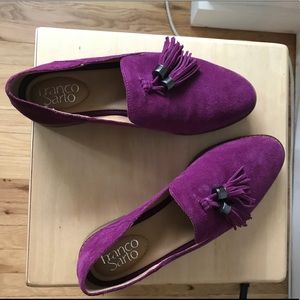 Franco Sarto Leather Tassle Loafer